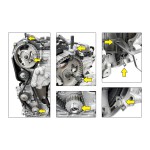 Conjunto com 5 ferramentas para sincronismo motor Ford / PSA (Peugeot / Citroën) 2.0 16V turbo diesel BlueHDi (DW10FU) raven 161017