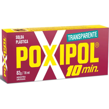 Adesivo Epoxi Transparente 10min - POXIPOL