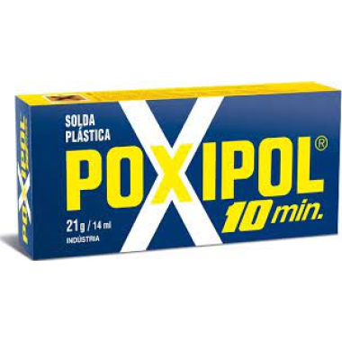 Adesivo Epoxi cinza 10min - POXIPOL