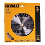 Disco De Serra 10" 250mm 100d para alumínio -  Dewalt DWA03220