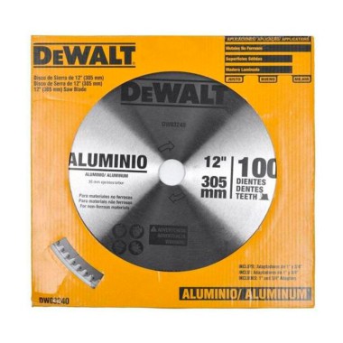 Disco de serra circular 12" 100 dentes alumínio - Dewalt DWA03240