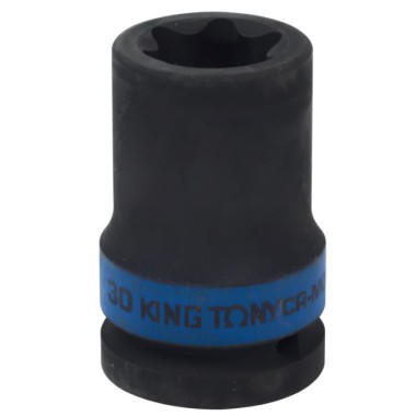 Soquete tipo torx E-30 de impacto - 3/4 - KING TONY 657530M