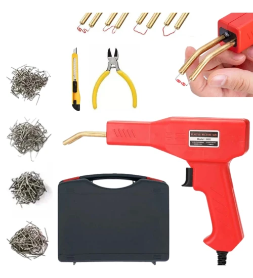 PISTOLA DE SOLDA PARA PLÁSTICO  50W 220V C/ GRAMPOS E ALICATE NOLL
